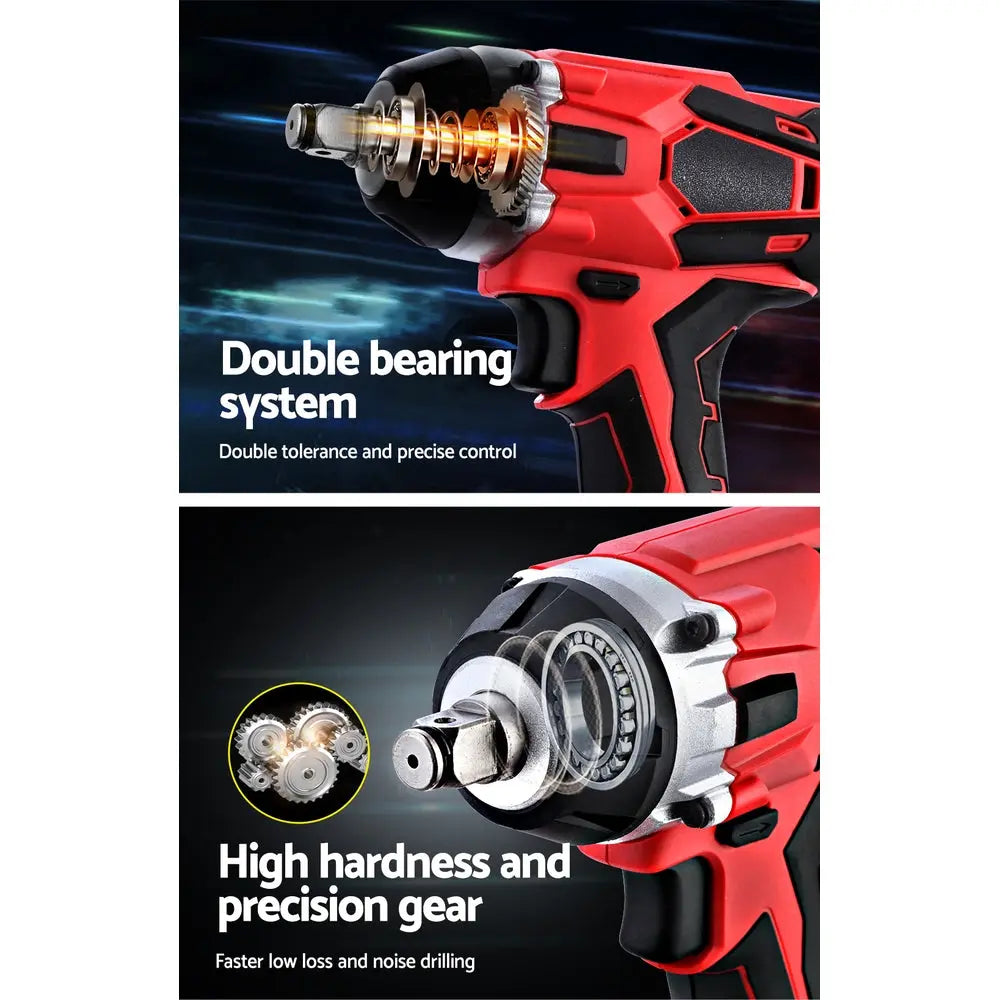 GIANTZ Cordless Impact Wrench 20V Lithium-Ion Battery Rattle Gun Sockets Deals499