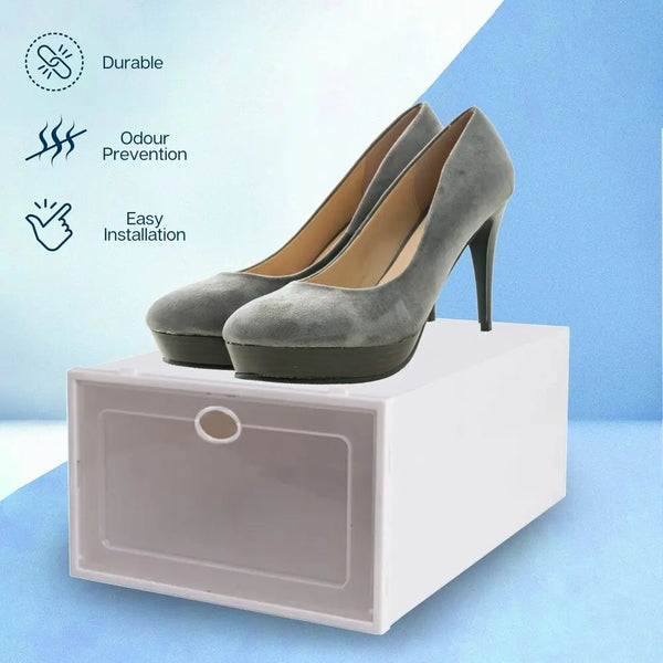 GOMINIMO Plastic Shoe Box 12pcs (White) from Deals499 at Deals499