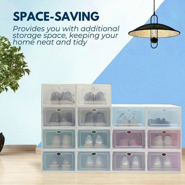 GOMINIMO Plastic Shoe Box 12pcs (White) from Deals499 at Deals499