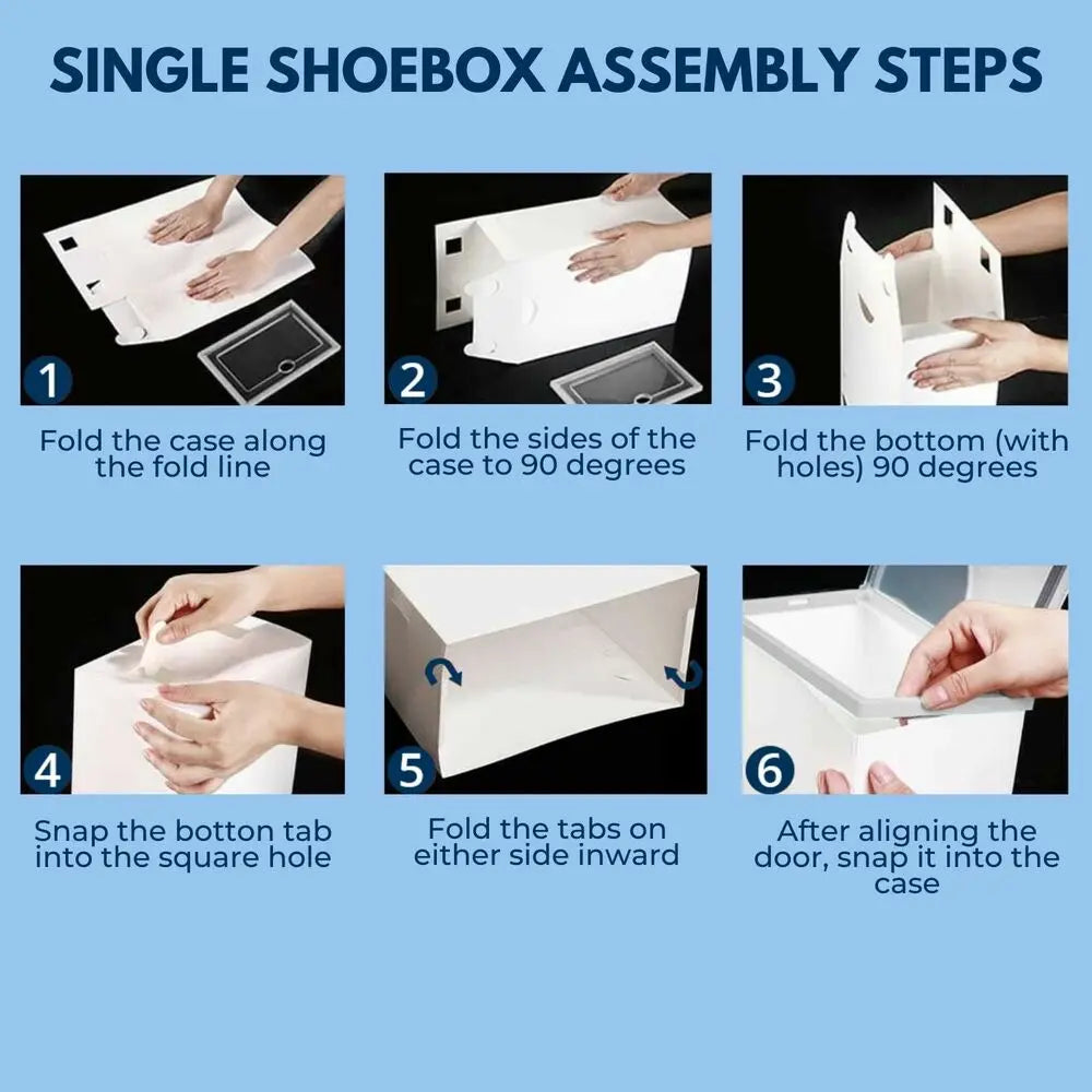 GOMINIMO Plastic Shoe Box 12pcs (White) from Deals499 at Deals499