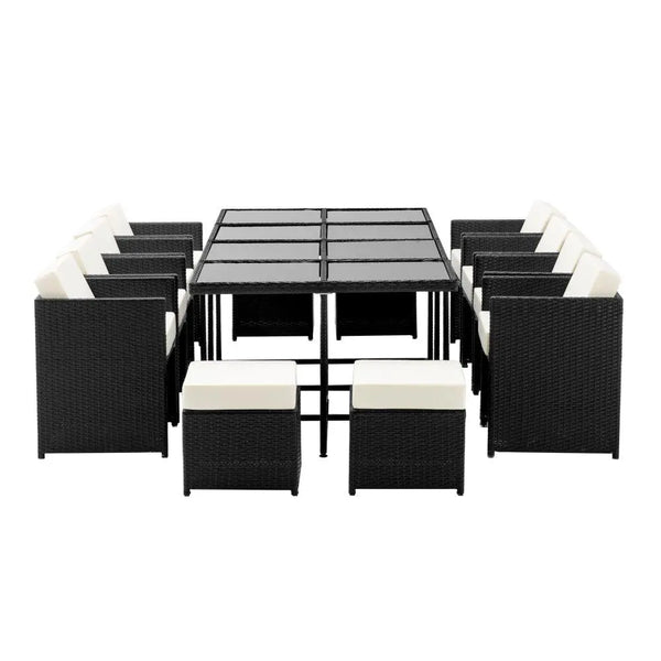Gardeon 13 Piece Wicker Outdoor Dining Table Set Deals499