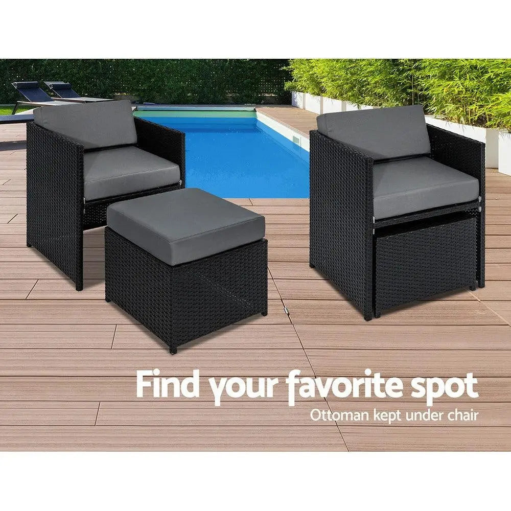 Gardeon 13 Piece Wicker Outdoor Dining Table Set Deals499