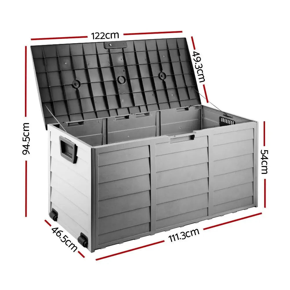 Gardeon 290L Outdoor Storage Box - Black Deals499