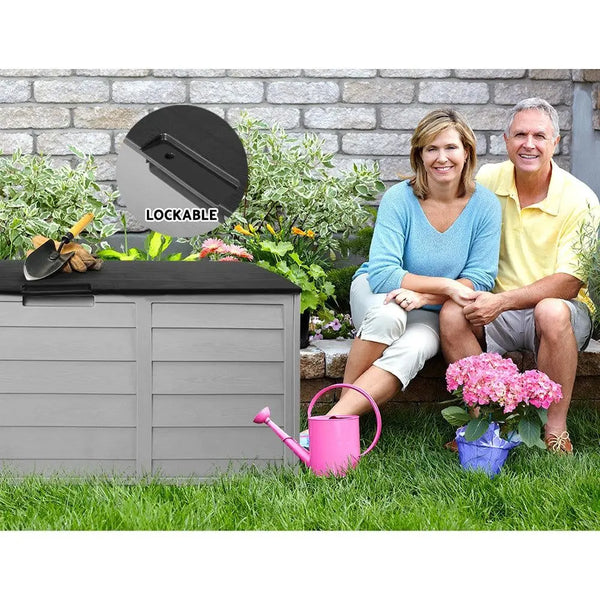 Gardeon 290L Outdoor Storage Box - Black Deals499