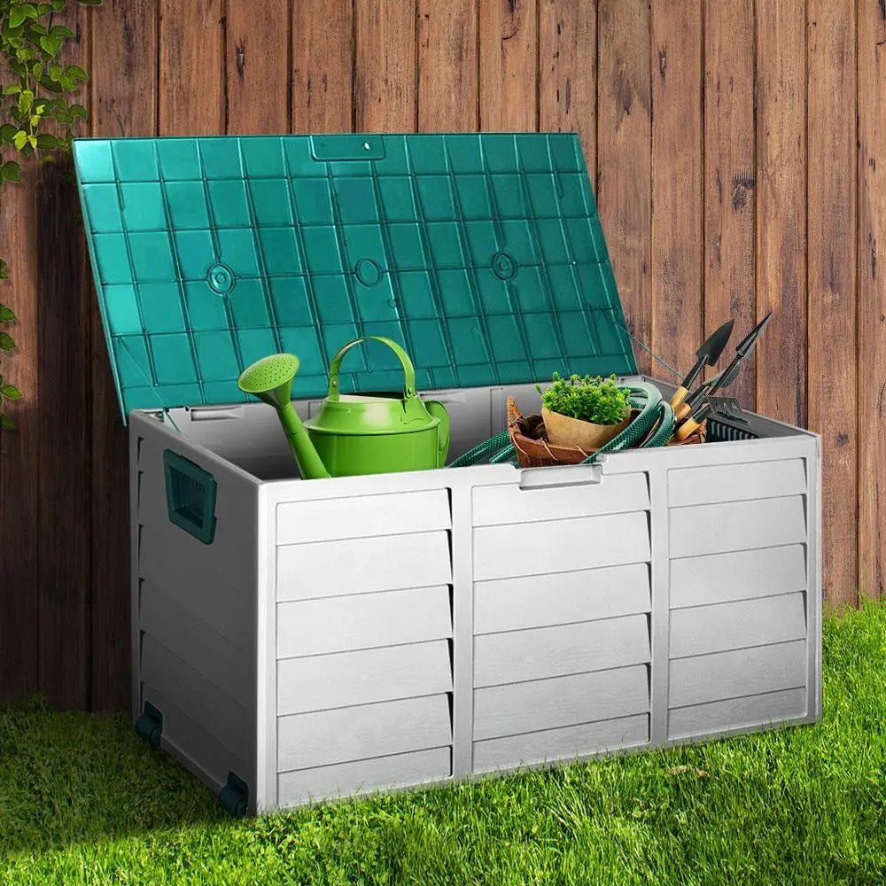 Gardeon 290L Outdoor Storage Box - Green Deals499
