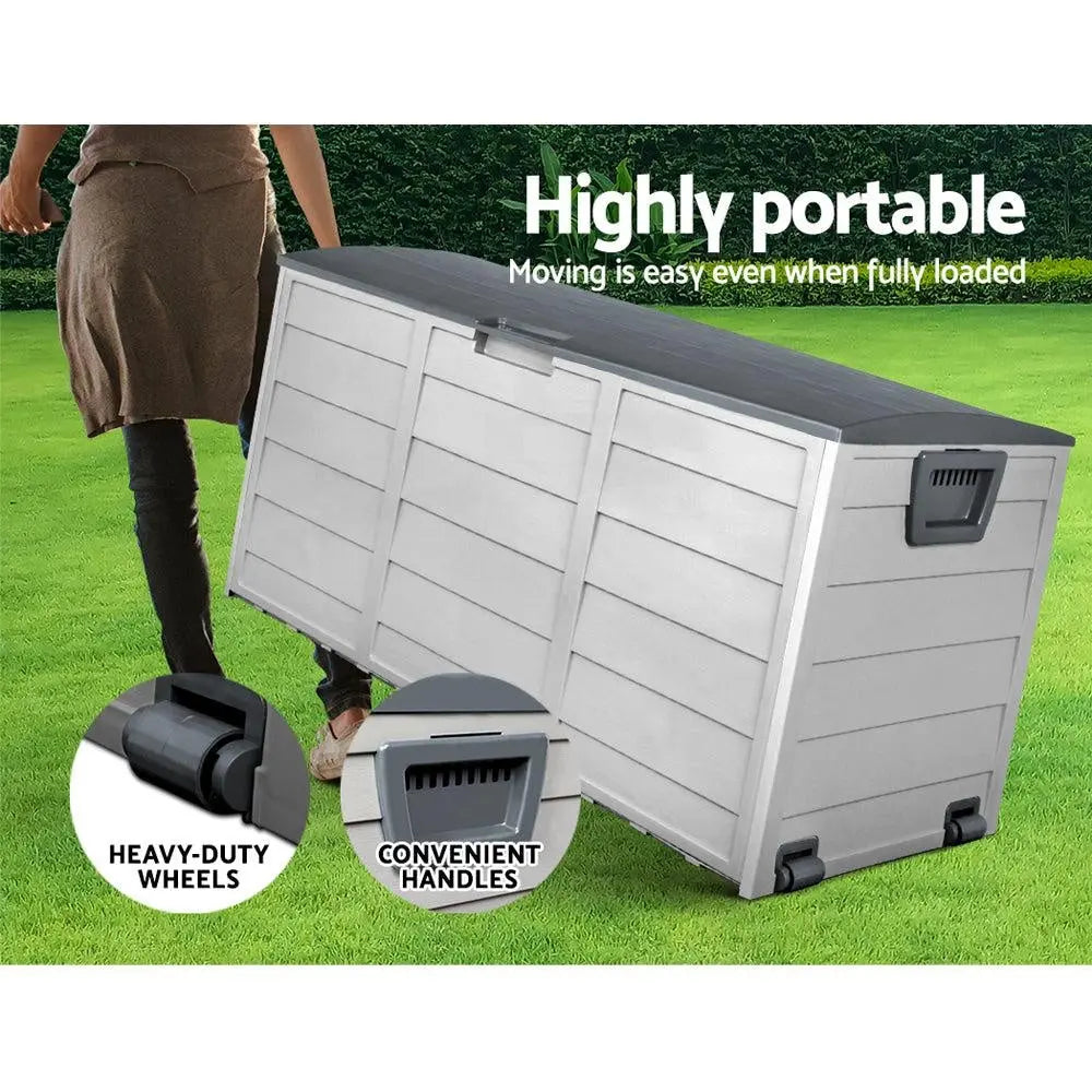 Gardeon 290L Outdoor Storage Box - Grey Deals499