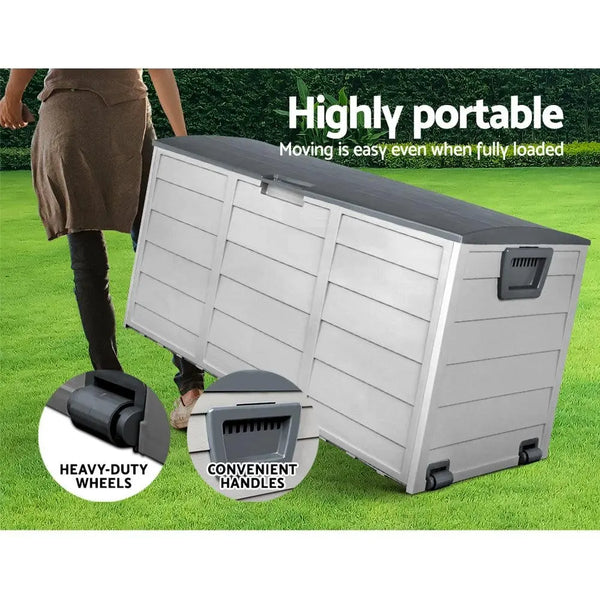 Gardeon 290L Outdoor Storage Box - Grey Deals499