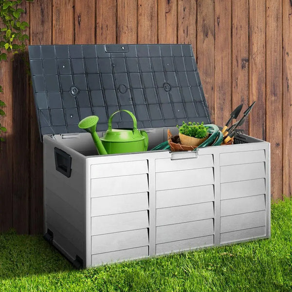 Gardeon 290L Outdoor Storage Box - Grey Deals499