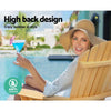Gardeon 3 Piece Wooden Outdoor Beach Chair and Table Set Deals499