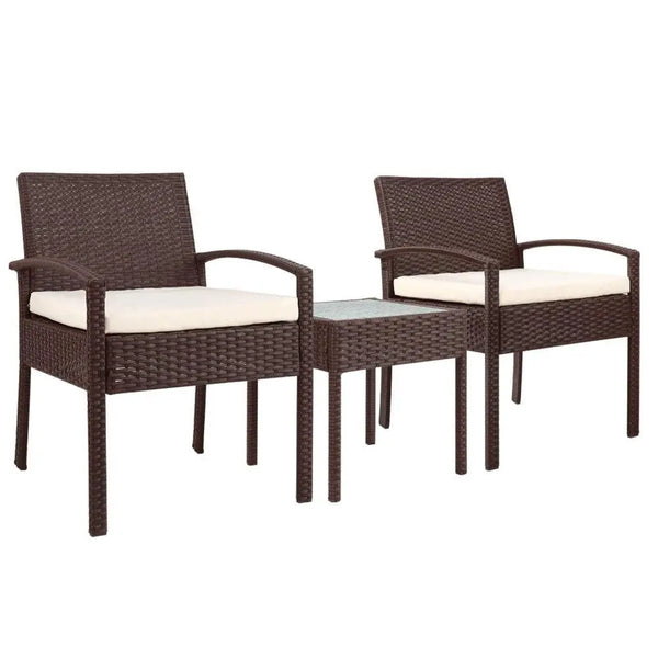 Gardeon 3-piece Outdoor Set - Brown Deals499