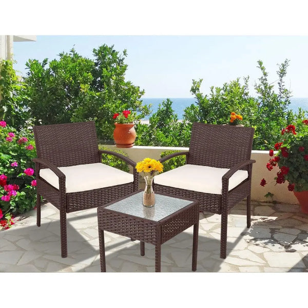 Gardeon 3-piece Outdoor Set - Brown Deals499