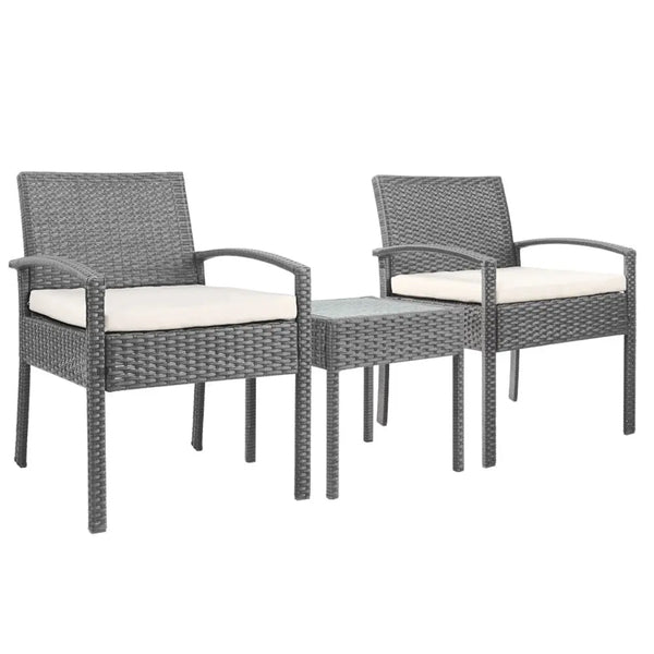 Gardeon 3-piece Outdoor Set - Grey Deals499