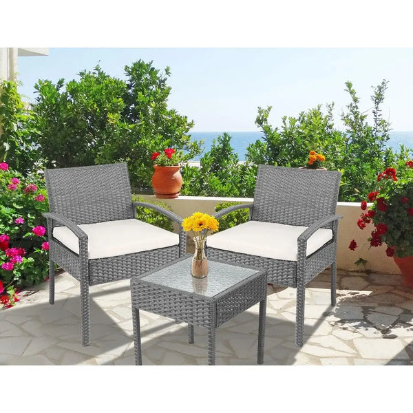 Gardeon 3-piece Outdoor Set - Grey Deals499