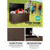 Gardeon 320L Outdoor Wicker Storage Box - Brown Deals499