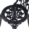 Gardeon 3PC Outdoor Setting Cast Aluminium Bistro Table Chair Patio Black Deals499