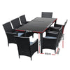 Gardeon 9 Piece Outdoor Dining Set - Black Deals499