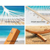 Gardeon Double Hammock with Wooden Hammock Stand Deals499