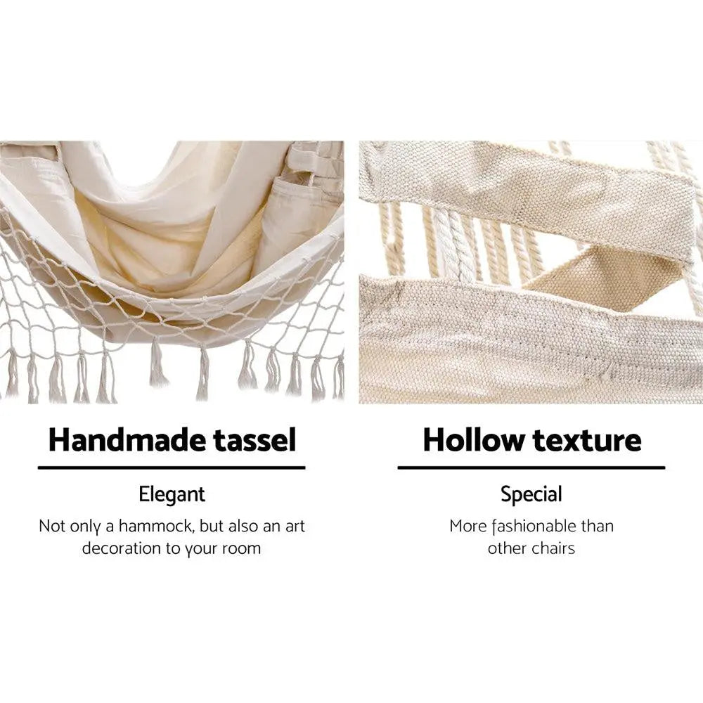 Gardeon Hammock Swing Chair - Cream Deals499