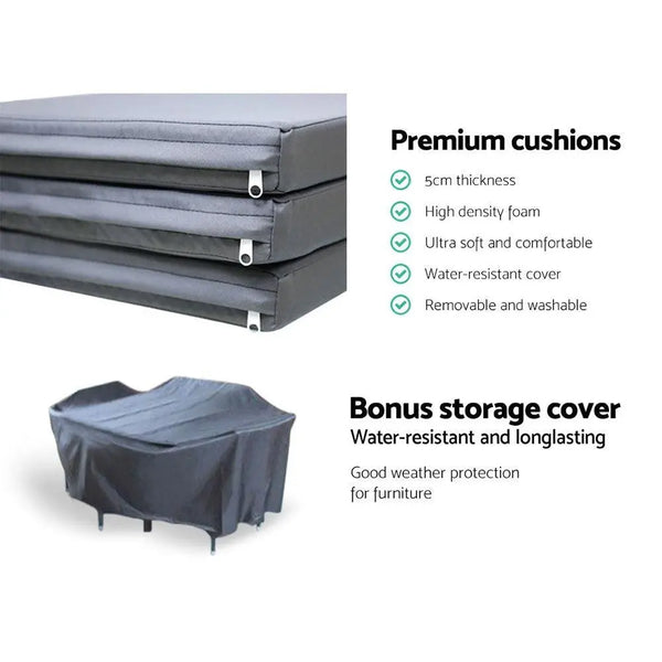 Gardeon Outdoor Furniture 7pcs Dining Set Deals499