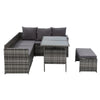 Gardeon Outdoor Furniture Dining Setting Sofa Set Lounge Wicker 8 Seater Mixed Grey Deals499