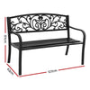Gardeon Outdoor Garden Bench - Black Deals499
