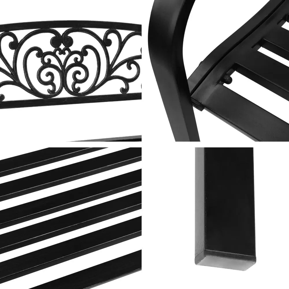 Gardeon Outdoor Garden Bench - Black Deals499