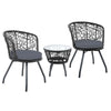 Gardeon Outdoor Patio Chair and Table - Black Deals499