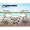 Gardeon Outdoor Patio Chair and Table - Grey Deals499