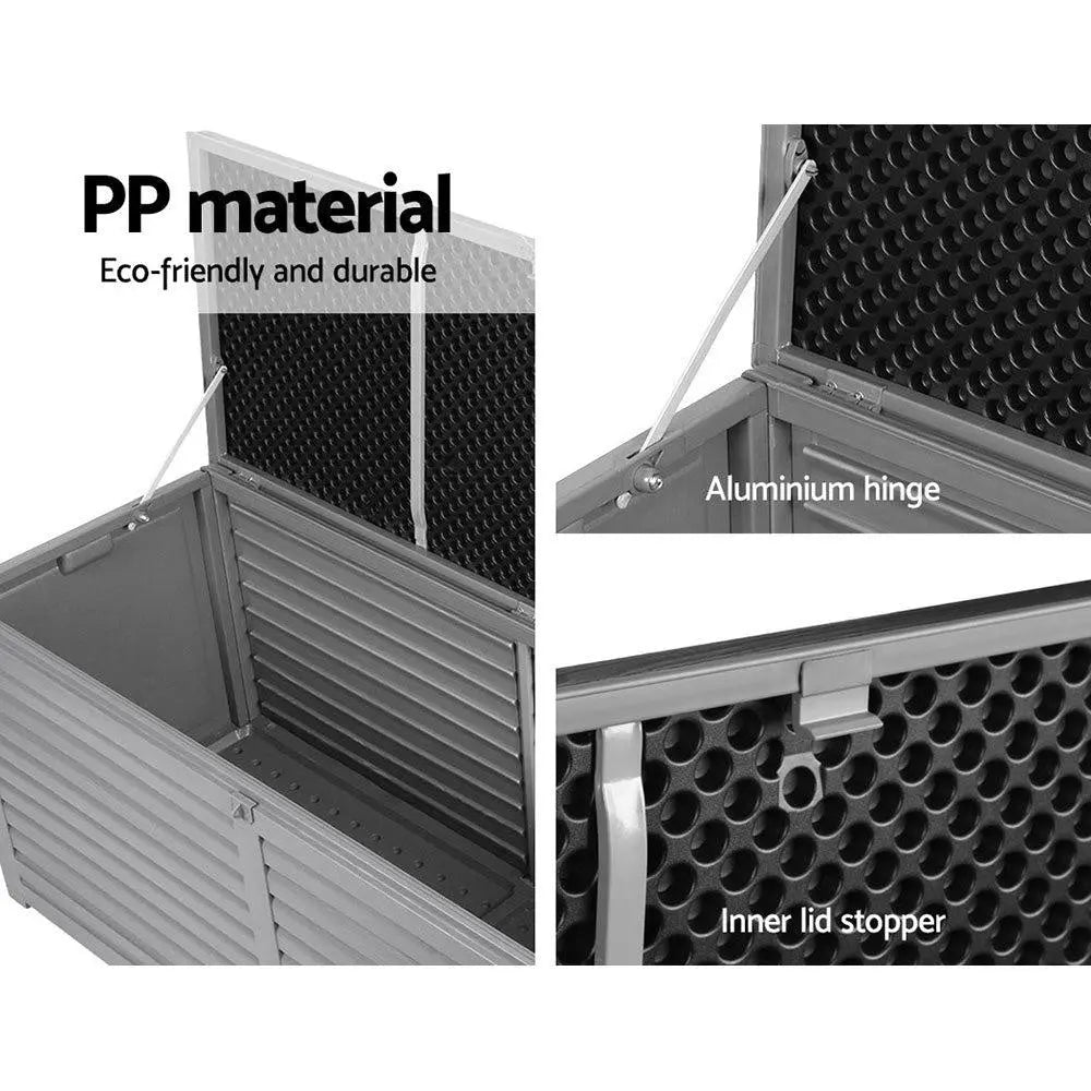 Gardeon Outdoor Storage Box 490L Bench Seat Indoor Garden Toy Tool Sheds Chest Deals499