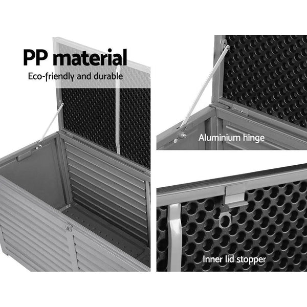 Gardeon Outdoor Storage Box 490L Bench Seat Indoor Garden Toy Tool Sheds Chest Deals499