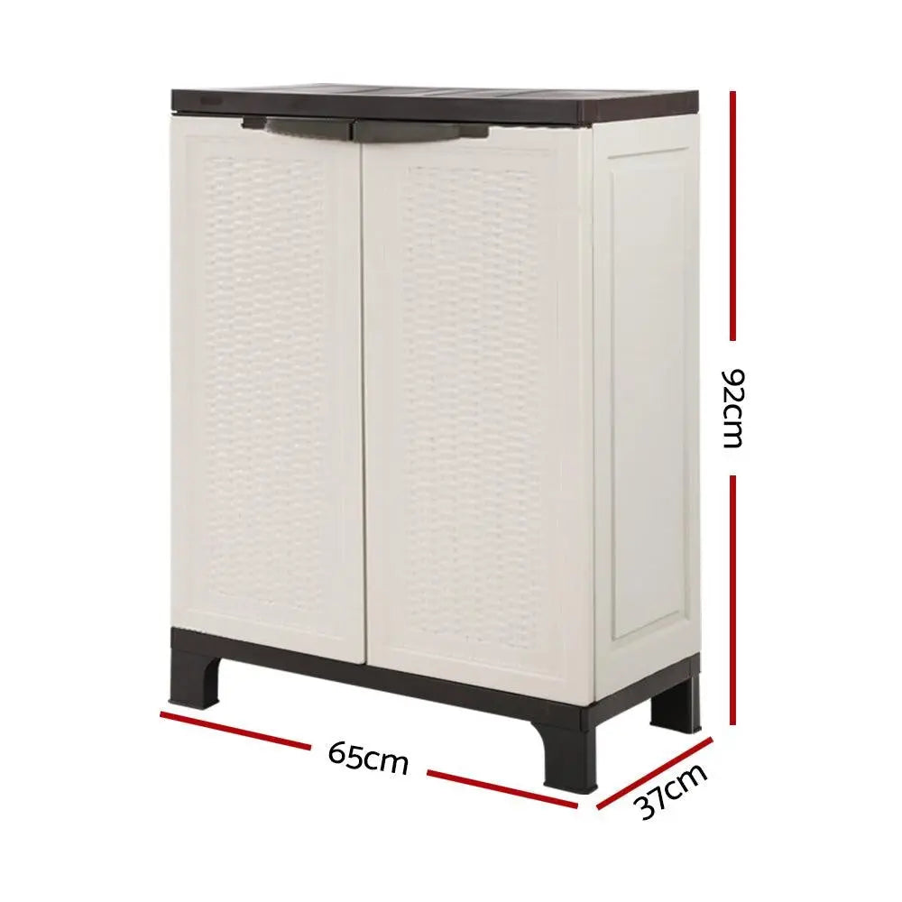 Gardeon Outdoor Storage Cabinet Cupboard Lockable Garage 92cm Deals499