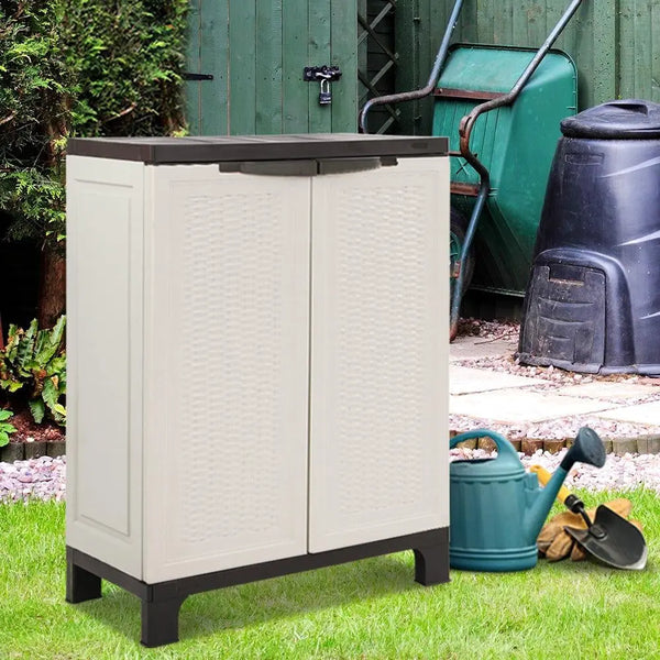 Gardeon Outdoor Storage Cabinet Cupboard Lockable Garage 92cm Deals499