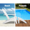 Gardeon Outdoor Sun Lounge Beach Chairs Table Setting Wooden Adirondack Patio Chair Deals499