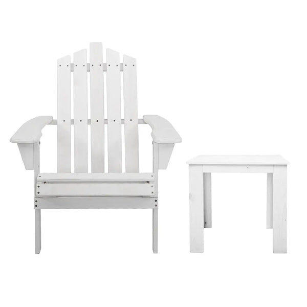 Gardeon Outdoor Sun Lounge Beach Chairs Table Setting Wooden Adirondack Patio Chair Lounges Deals499