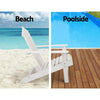 Gardeon Outdoor Sun Lounge Beach Chairs Table Setting Wooden Adirondack Patio Chair Lounges Deals499