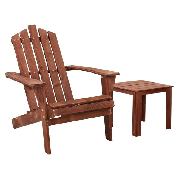 Gardeon Outdoor Sun Lounge Beach Chairs Table Setting Wooden Adirondack Patio Lounges Chair Deals499