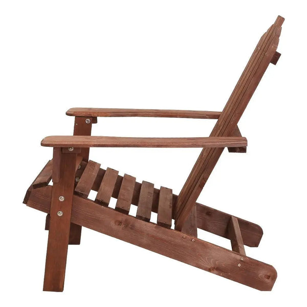 Gardeon Outdoor Sun Lounge Beach Chairs Table Setting Wooden Adirondack Patio Lounges Chair Deals499