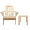 Gardeon Outdoor Sun Lounge Beach Chairs Table Setting Wooden Adirondack Patio Natural Wood Chair Deals499