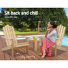 Gardeon Outdoor Sun Lounge Beach Chairs Table Setting Wooden Adirondack Patio Natural Wood Chair Deals499