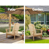 Gardeon Outdoor Sun Lounge Beach Chairs Table Setting Wooden Adirondack Patio Natural Wood Chair Deals499