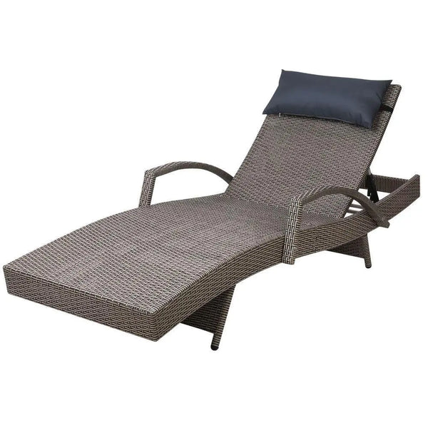 Gardeon Outdoor Sun Lounge Furniture Day Bed Wicker Pillow Sofa Set Deals499
