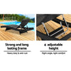 Gardeon Outdoor Sun Lounge Setting Wicker Lounger Day Bed Rattan Patio Furniture Black Deals499