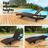 Gardeon Outdoor Sun Lounge Setting Wicker Lounger Day Bed Rattan Patio Furniture Brown Deals499