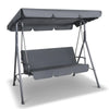 Gardeon Outdoor Swing Chair Hammock Bench Seat Canopy Cushion Furniture Grey Deals499