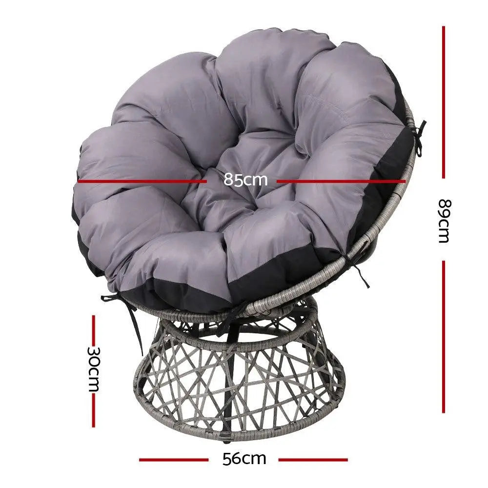 Gardeon Papasan Chair - Grey Deals499