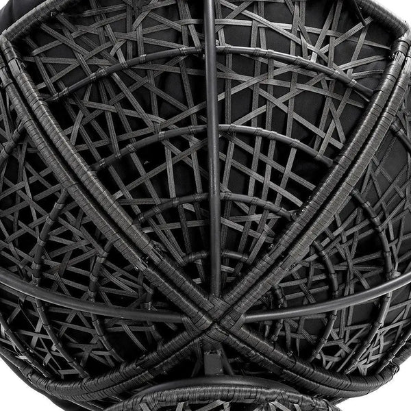 Gardeon Papasan Chair and Side Table - Black Deals499