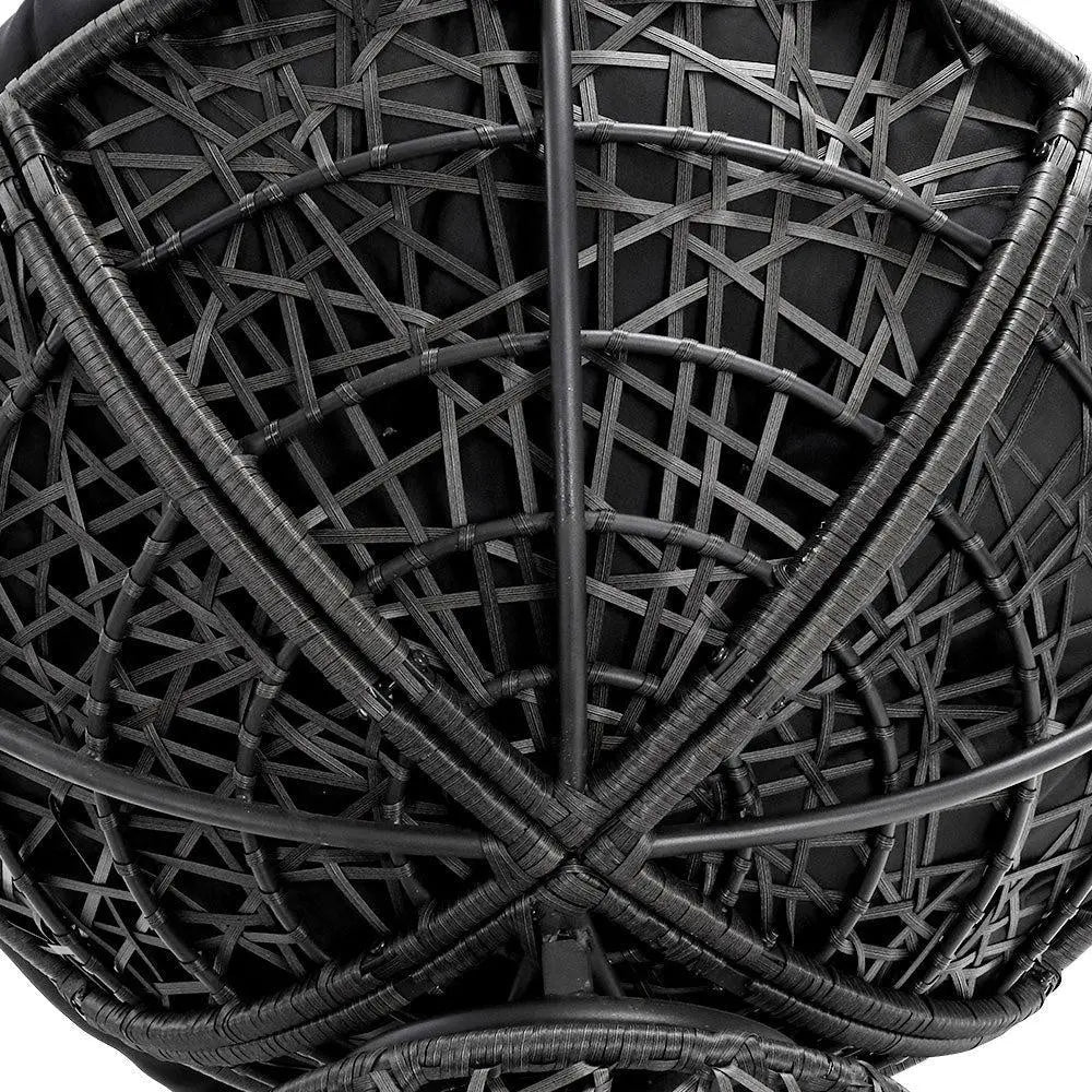 Gardeon Papasan Chair and Side Table Set- Black Deals499