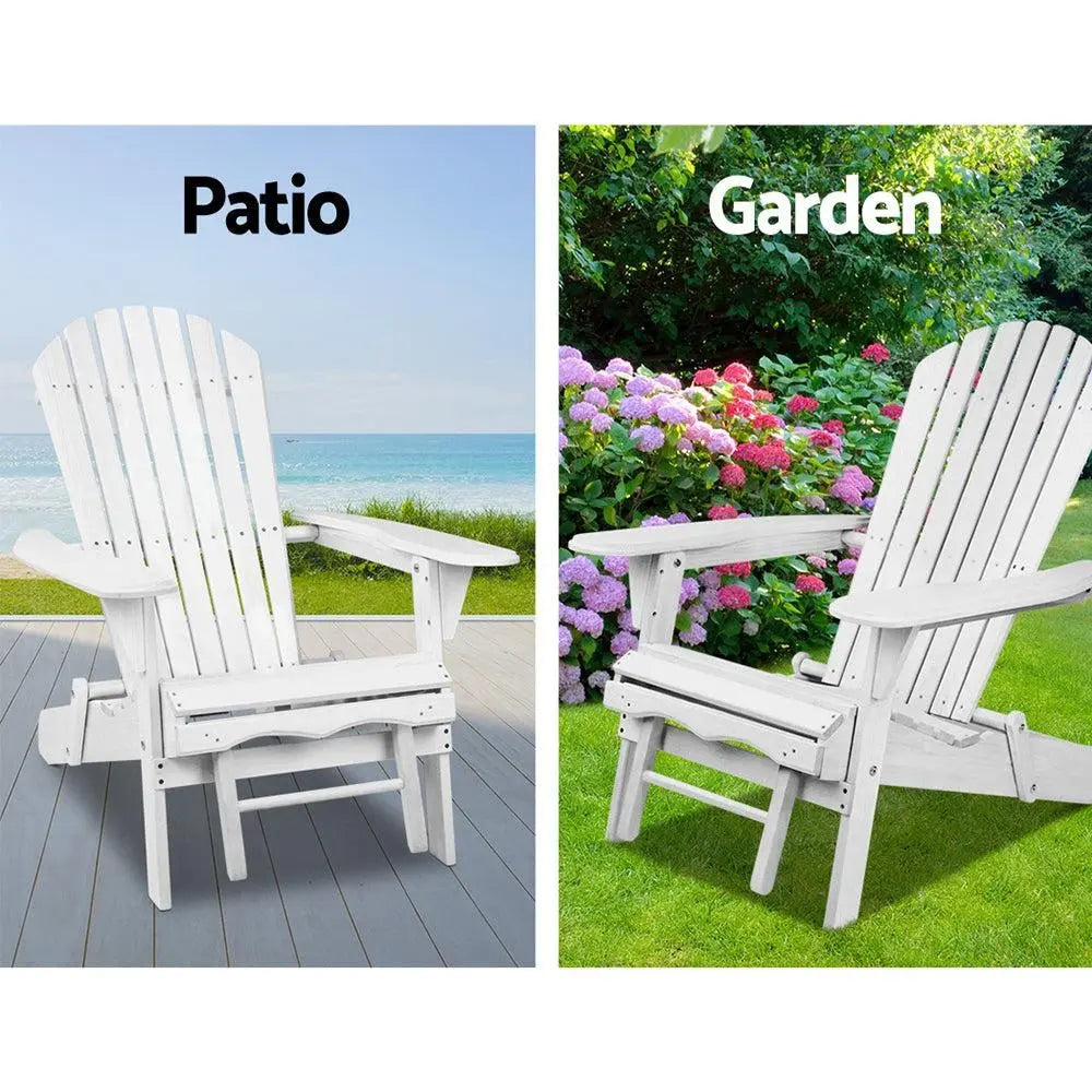 Gardeon Set of 2 Outdoor Sun Lounge Chairs Patio Furniture Lounger Beach Chair Adirondack Deals499