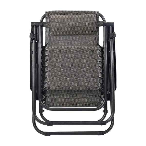 Gardeon Set of 2 Zero Gravity Chairs Reclining Outdoor Furniture Sun Lounge Folding Camping Lounger Grey Deals499