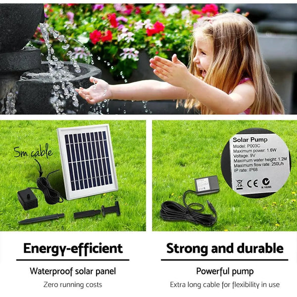 Gardeon Solar Fountain with LED Lights Deals499